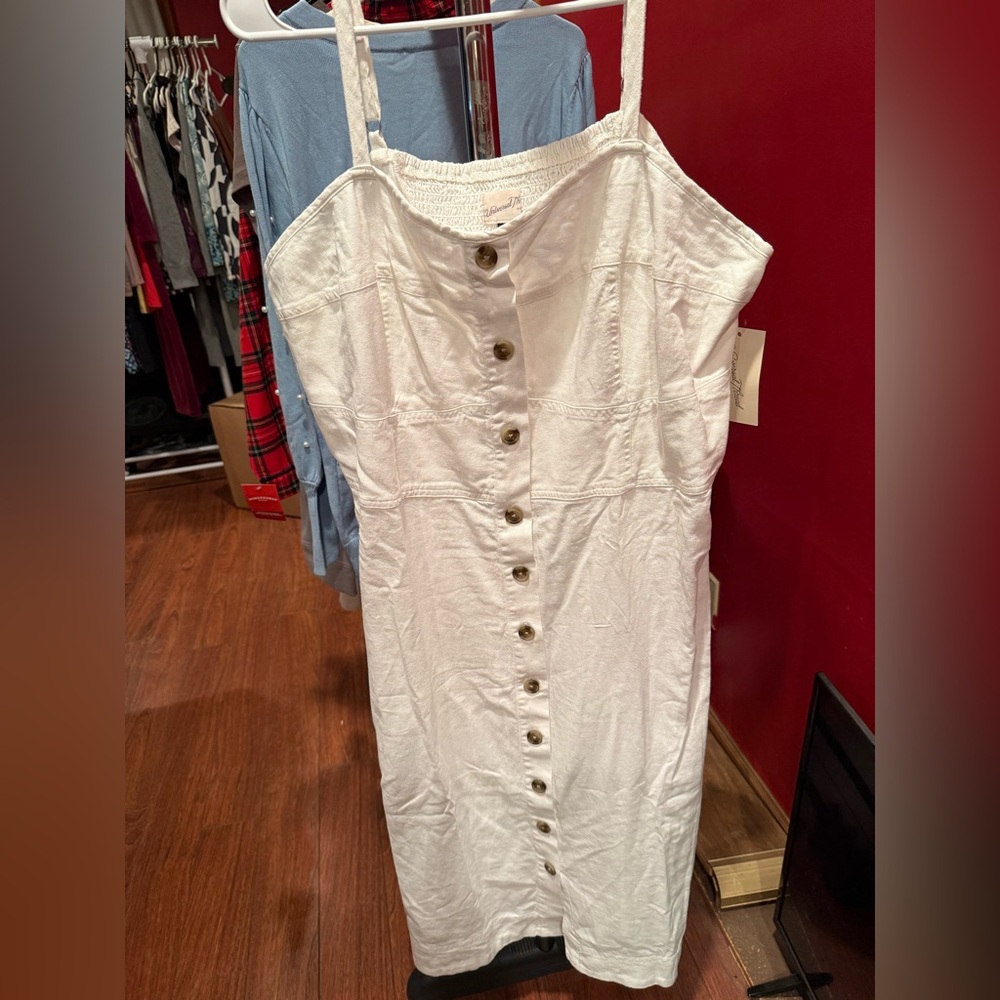 Target White Button-Down Dress